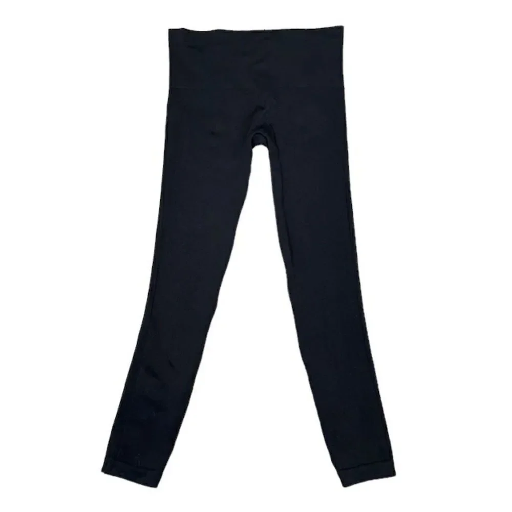SPANX Look At Me Now Black‎ Leggings Light Texture with Inseam Size Medium
